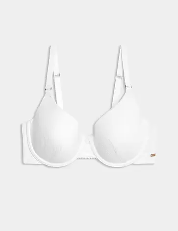 Rib & Lace Wired Full Cup Lounge Bra A-E offers at S$ 59.9 in Marks & Spencer