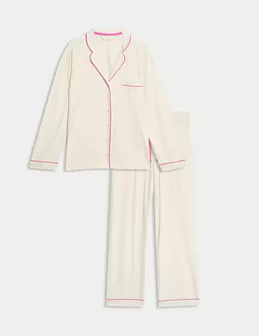 Women's Piping Family Christmas Pyjamas offers at S$ 69.9 in Marks & Spencer