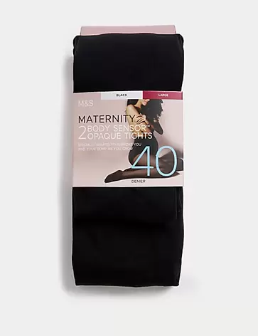 2pk 40 Denier Body Sensor Maternity Tights offers at S$ 39.9 in Marks & Spencer