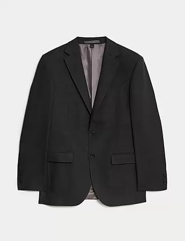 Regular Fit Pure Wool Suit Jacket offers at S$ 399.9 in Marks & Spencer