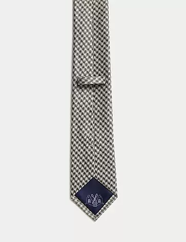 Pure Silk Dogstooth Tie offers at S$ 65.9 in Marks & Spencer