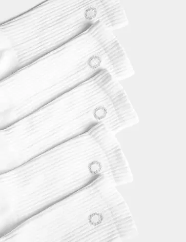 5pk Cotton Rich Cushioned Crew Socks offers at S$ 29.9 in Marks & Spencer