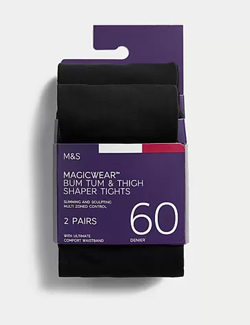 2pk 60 Denier Magicwear™ Opaque Tights offers at S$ 35.9 in Marks & Spencer