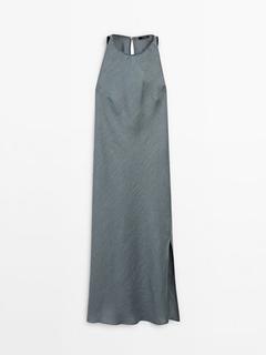 Halter neck dress offers at S$ 199 in Massimo Dutti