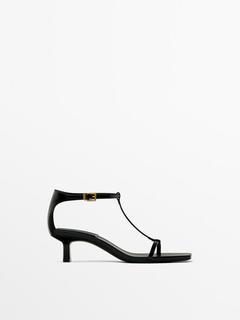 Strappy heeled sandals offers at S$ 199 in Massimo Dutti