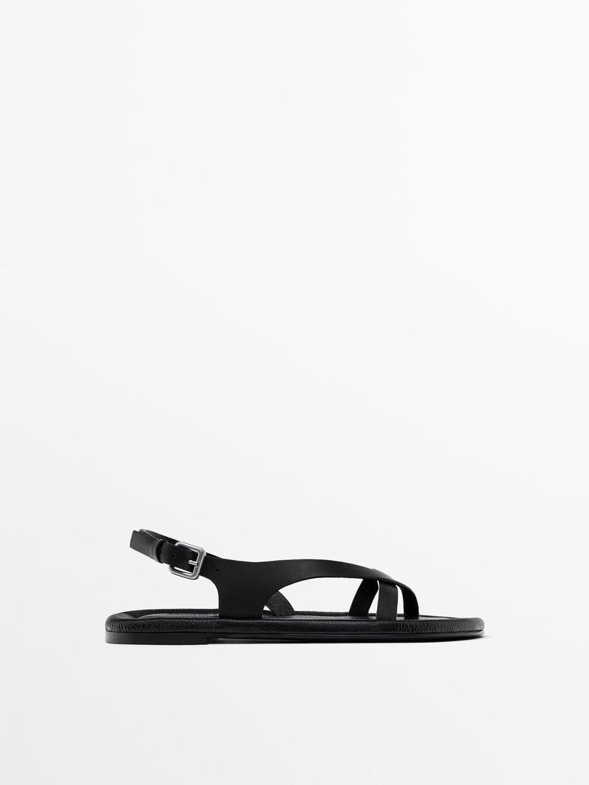 Padded flat sandals offers at S$ 225 in Massimo Dutti