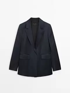 Satin co-ord blazer offers at S$ 325 in Massimo Dutti