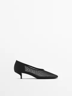 Mesh heeled shoes offers at S$ 199 in Massimo Dutti