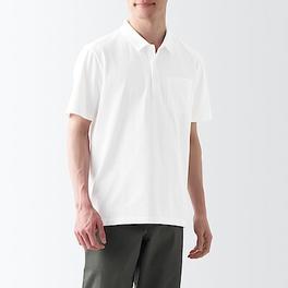 Washed jersey polo shirt offers at S$ 29.9 in MUJI