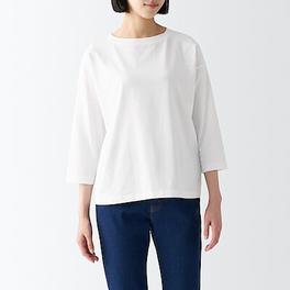 Jersey 3/4 sleeveT-shirt offers at S$ 9.9 in MUJI