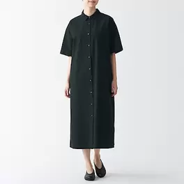 Cool touch1/2 sleeve dress offers at S$ 59 in MUJI