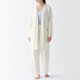 W's Pile ribbed long cardigan offers at S$ 39.9 in MUJI