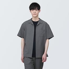 M's Breathable stretch sucker open collar S/S shirt offers at S$ 39 in MUJI