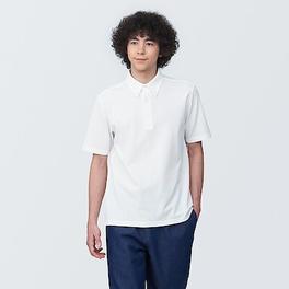 Men's Cool touch pique button down S/S polo shirt offers at S$ 29.9 in MUJI