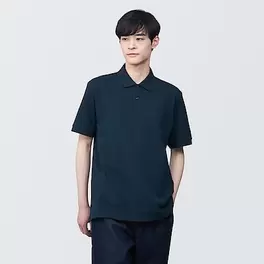 M's Washed pique S/Slv polo shirt offers at S$ 29.9 in MUJI